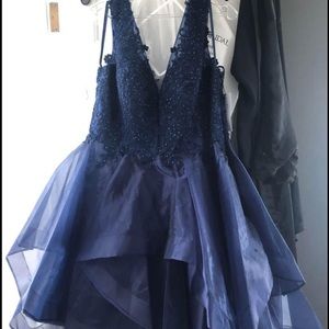 Navy Blue Short Formal dress